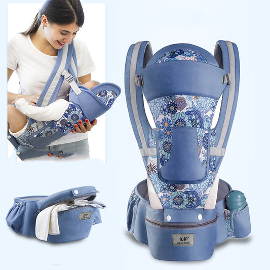 Lisotte 3-in-1 Baby Drager | Comfortabele Draagzak voor Mama en Baby op de Heup, Liggend en Kangoeroe