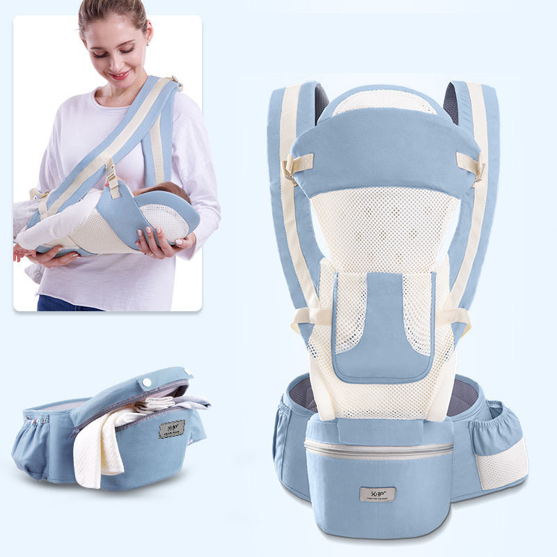 Lisotte 3-in-1 Baby Drager | Comfortabele Draagzak voor Mama en Baby op de Heup, Liggend en Kangoeroe