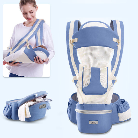 Lisotte 3-in-1 Baby Drager | Comfortabele Draagzak voor Mama en Baby op de Heup, Liggend en Kangoeroe